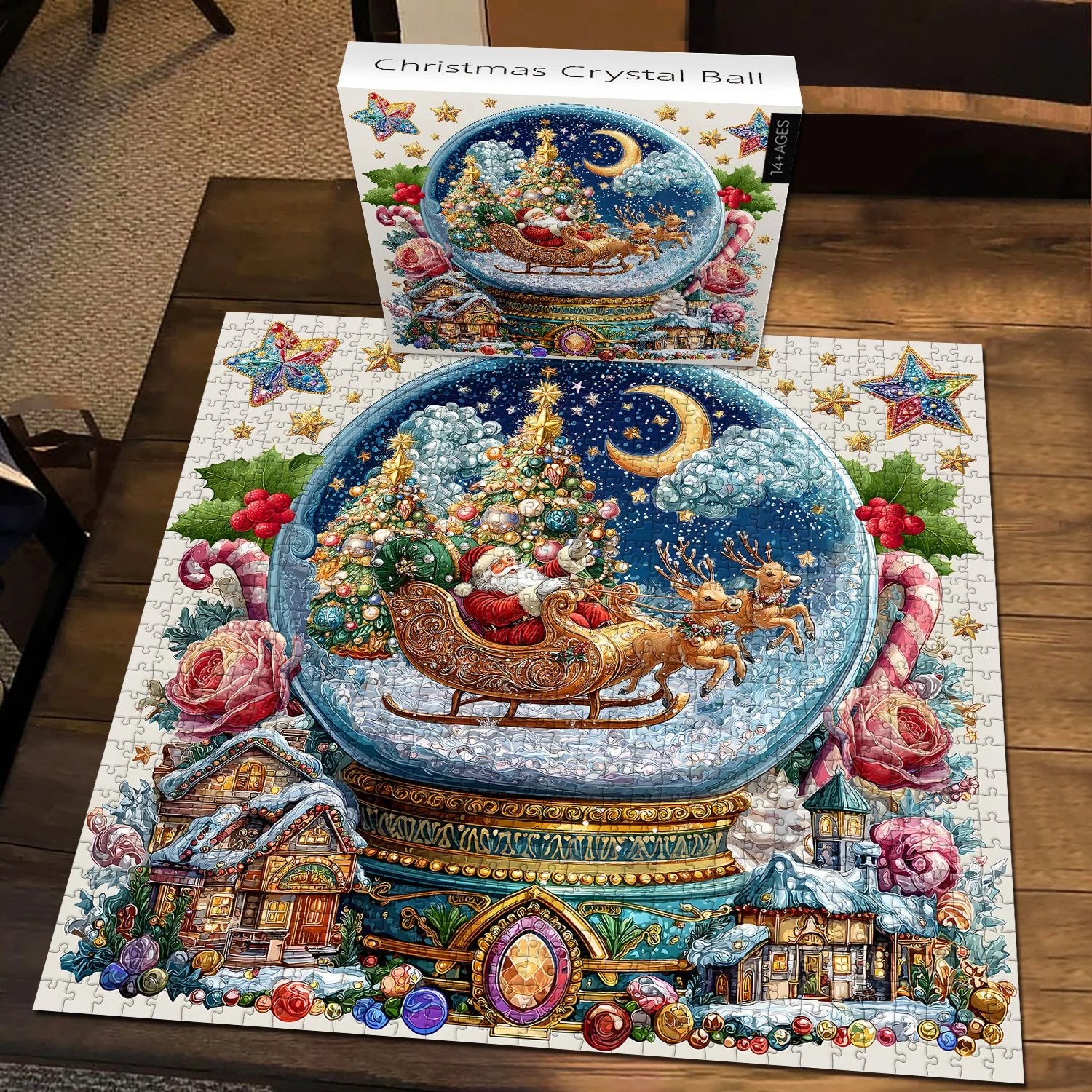 Christmas Crystal Ball Jigsaw Puzzles 1024 Pieces
