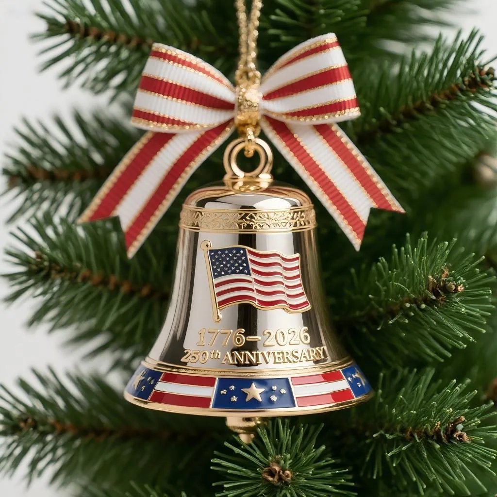 🔥Last Day 50% OFF - U.S. 250th Anniversary Bell Ornament 🔔 3D Carved Bell