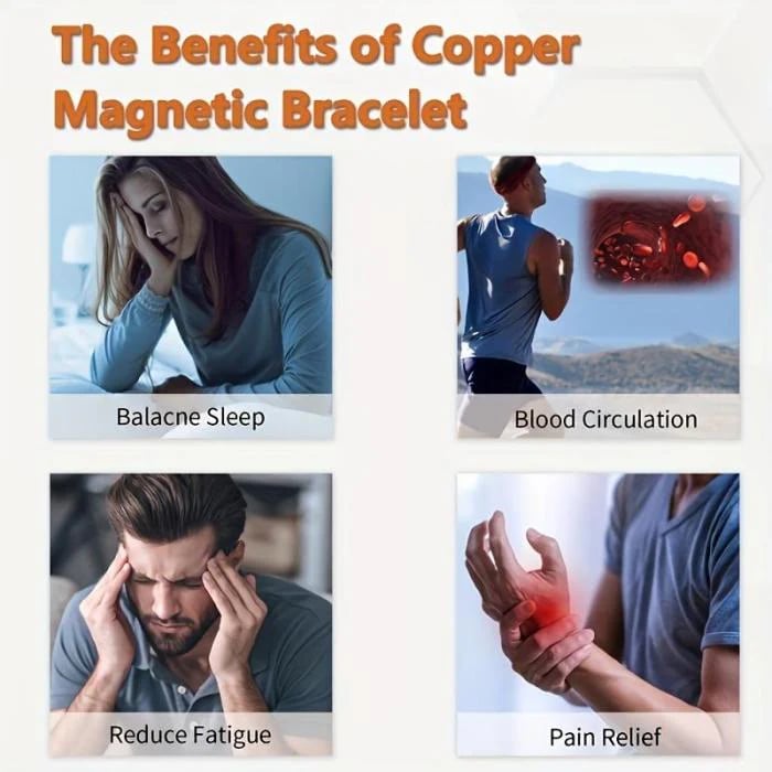 ⏰LAST DAY 49% OFF-Copper magnetic bracelet——Relieve fatigue and promote blood circulation🔥