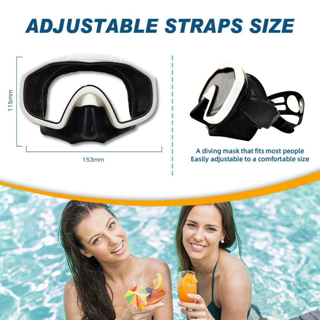 HOT SALE 48%OFF Speedy Professional Snorkeling Mask for Adults – Anti-Fog, UV Protection, Wide View