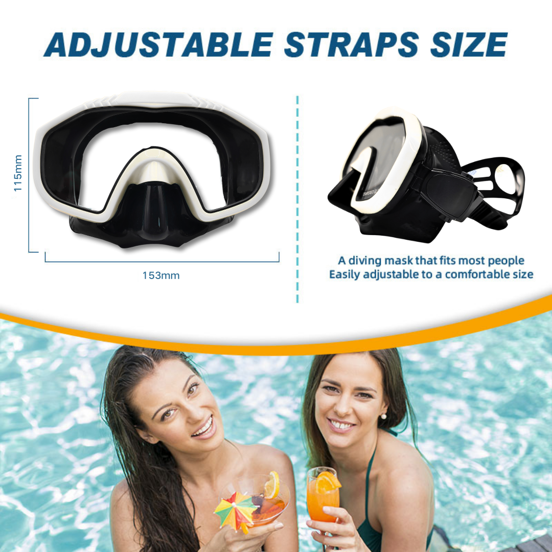 HOT SALE 48%OFF Speedy Professional Snorkeling Mask for Adults – Anti-Fog, UV Protection, Wide View