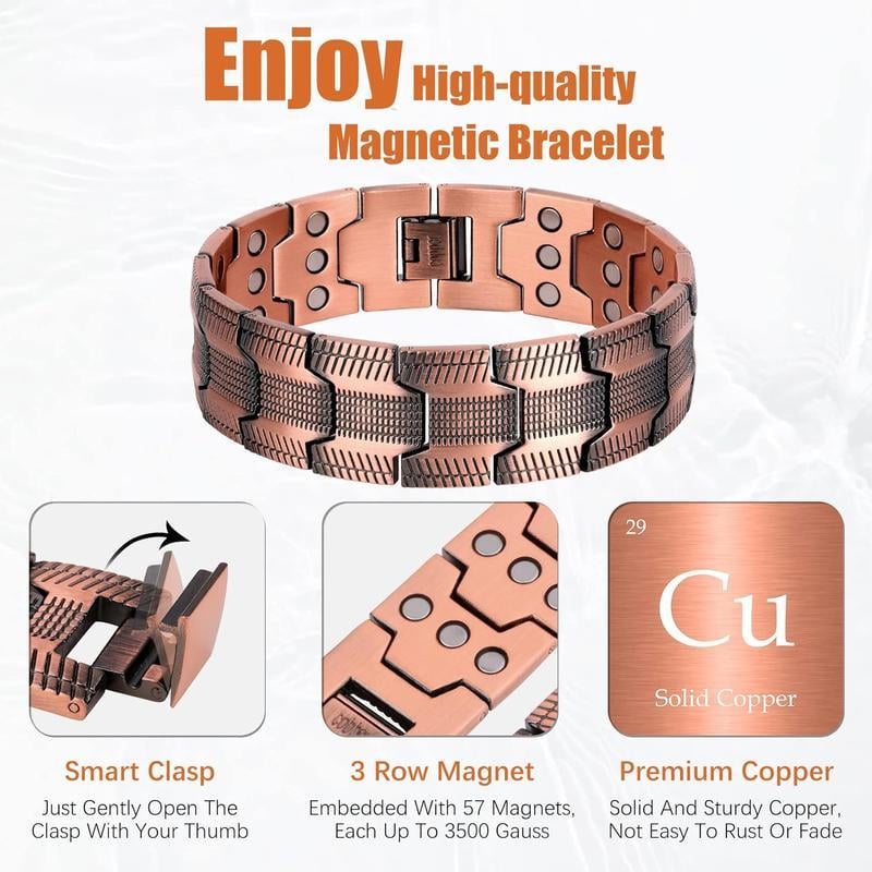 ⏰LAST DAY 49% OFF-Copper magnetic bracelet——Relieve fatigue and promote blood circulation🔥
