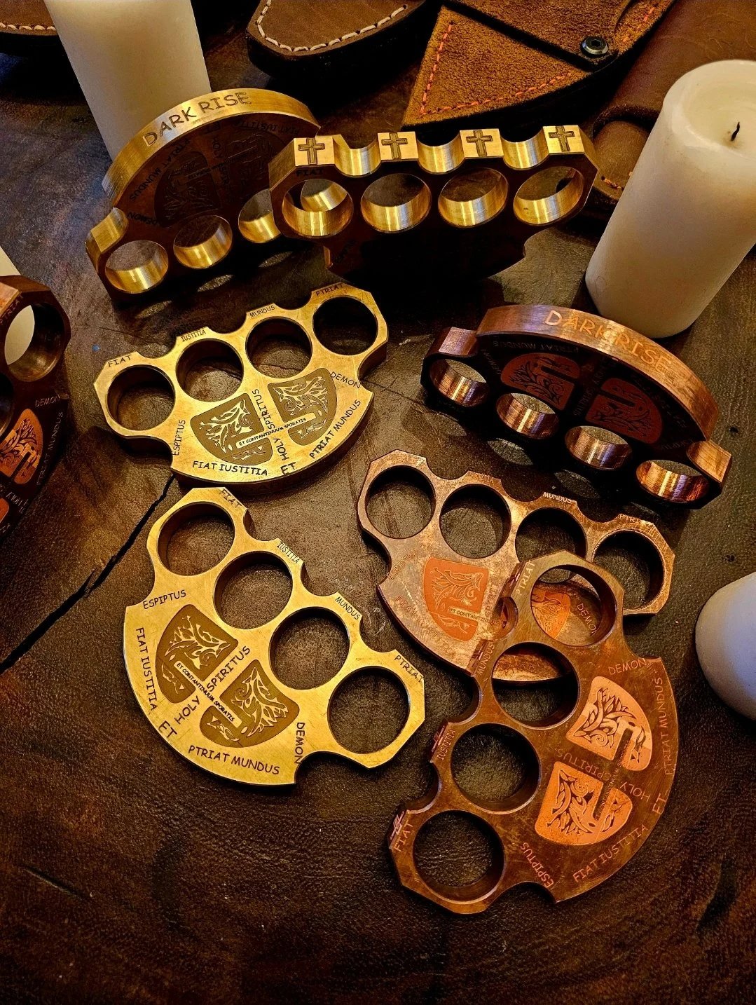 Large Collector's Edition Holy Spiritus Constantine Brass Knuckle Paper Weight