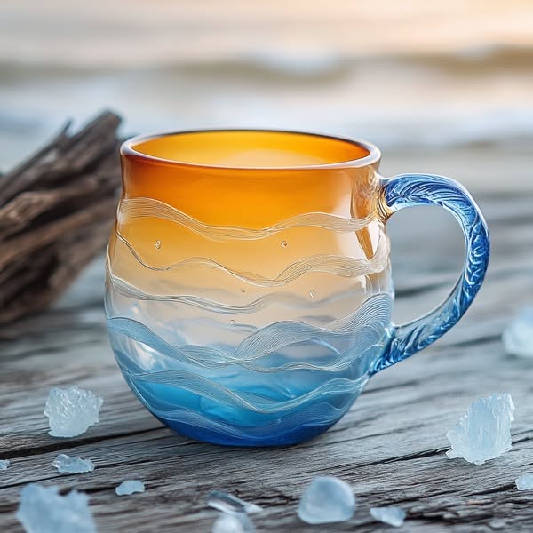 🔥Last Day 49% OFF - 🌊🌇Sea Glass Sunset Mug