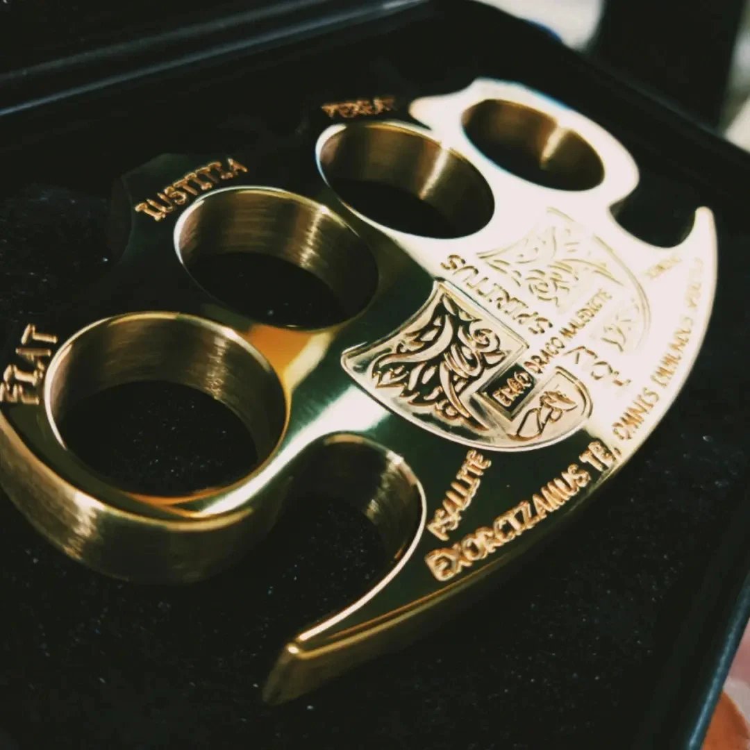 Large Collector's Edition Holy Spiritus Constantine Brass Knuckle Paper Weight