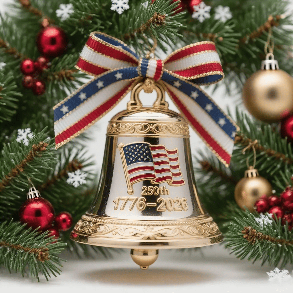 🔥Last Day 50% OFF - U.S. 250th Anniversary Bell Ornament 🔔 3D Carved Bell