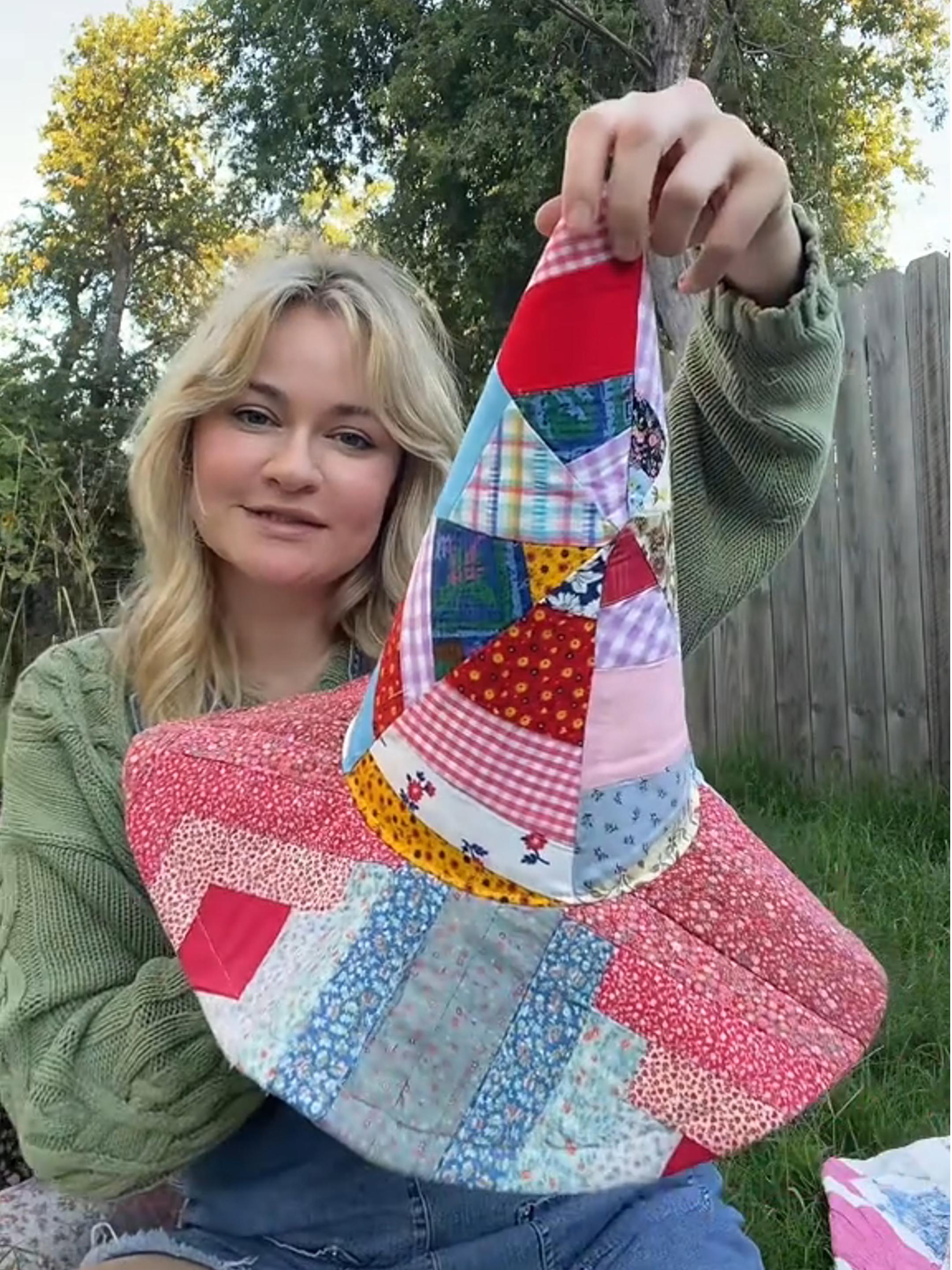 🔥Handmade Quilted Witch Hat | One-of-a-Kind Handmade Magic👒