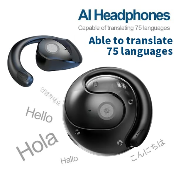 🏆LAST DAY SALE 40% OFF⏰AI Translation Wireless OWS Bluetooth5.4 Earphones (Fit iOS & Android)