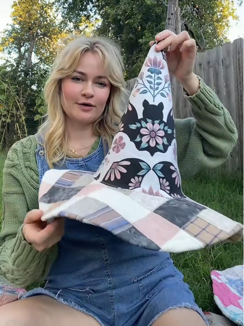 🔥Handmade Quilted Witch Hat | One-of-a-Kind Handmade Magic👒