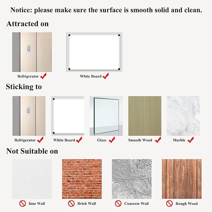 🖼️Magnetic Picture Frames for wall mount, Modified Magnetic Sheet with Self Adhesive Backing