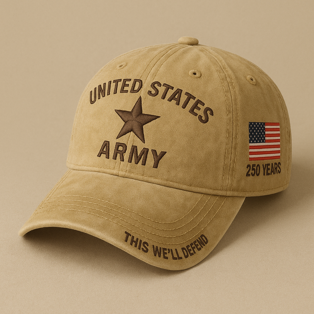 🔥LAST DAY 49% OFF- Army 250th Anniversary Khaki Cap