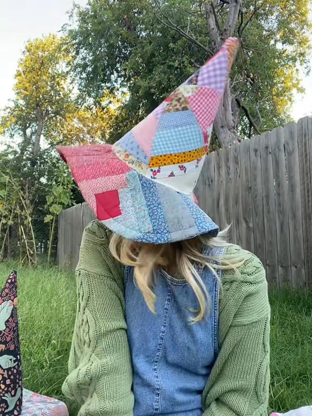 🔥Handmade Quilted Witch Hat | One-of-a-Kind Handmade Magic👒