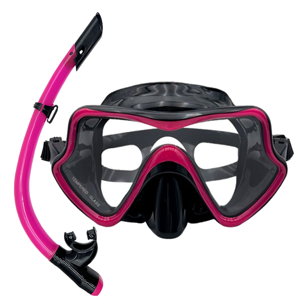 Speedy Snorkeling Set For Family Adult Kids Diving Goggles and Semi-Dry Snorkel Set Swimming