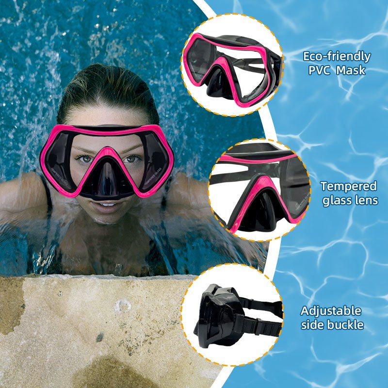 Speedy Pro Scuba Diving Freediving Mask tempered glass original Snorkeling Gear Anti Leak&Fog Adults