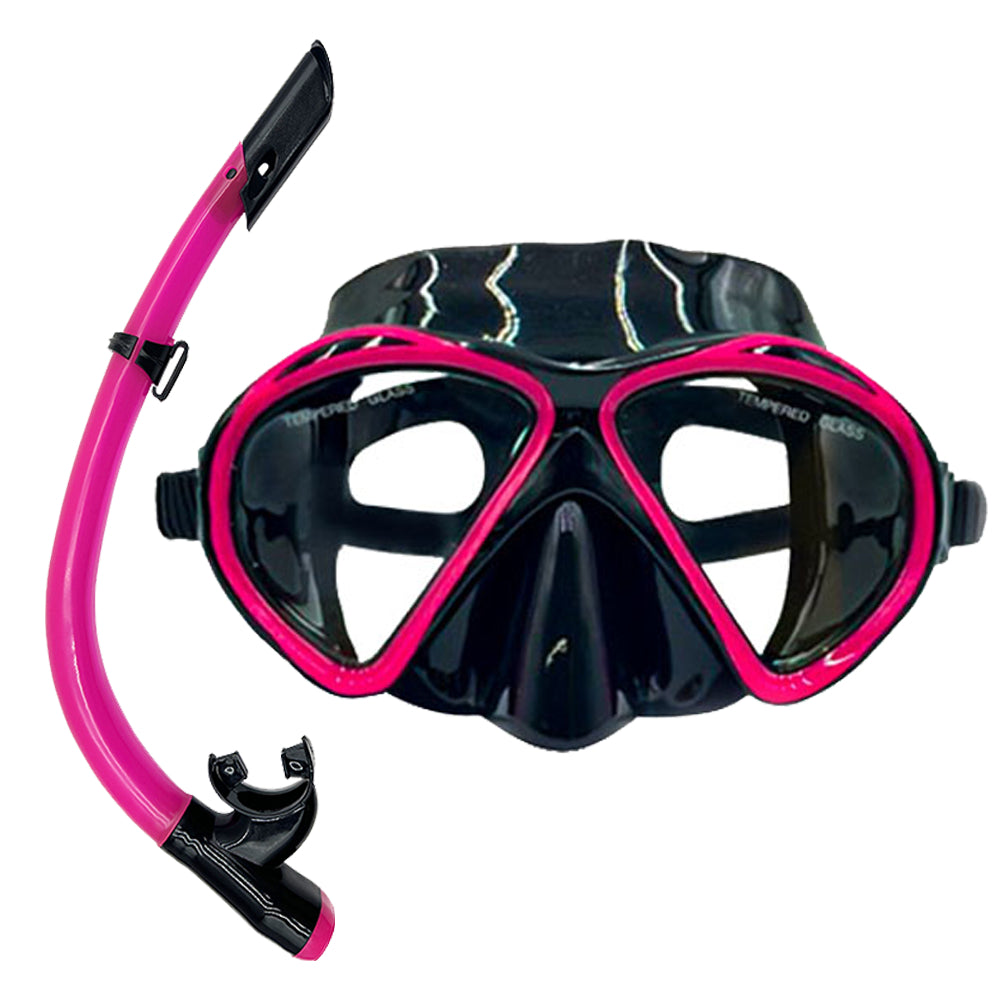Speedy Diving Set Submarine Mask Breathing Tube Adult Snorkeling Mask AntiFog Tempered Glass Swiming