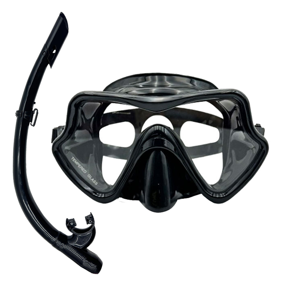 Speedy Snorkeling Set For Family Adult Kids Diving Goggles and Semi-Dry Snorkel Set Swimming