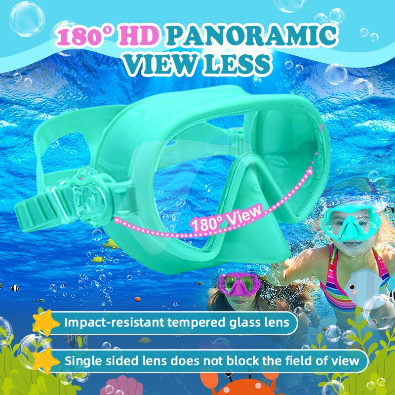 🔥Summer Hot Sale 39%OFF🌈 Speedy Children Swimming Goggles Anti Fog WideView Transparent Professional Kids Underwater Goggles