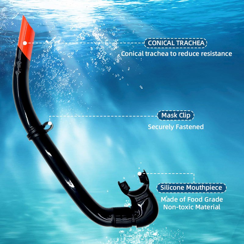 Speedy Snorkel Scuba Diving Comfortable Wet Snorkel Breathing Tube Underwater Swimming For Adults