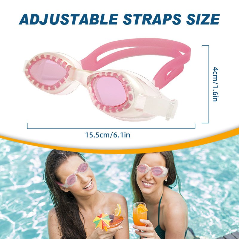 Speedy Silicone swimming goggles Adjustable Headband HD Anti Fog Waterproof Diving Scuba for Adults