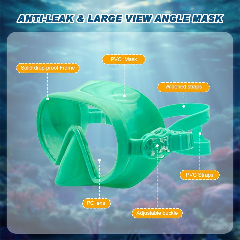 Speedy Diving Adult Swimming Goggles Anti Fog Scuba Diving Mask Snorkel Equipment Panoramic View