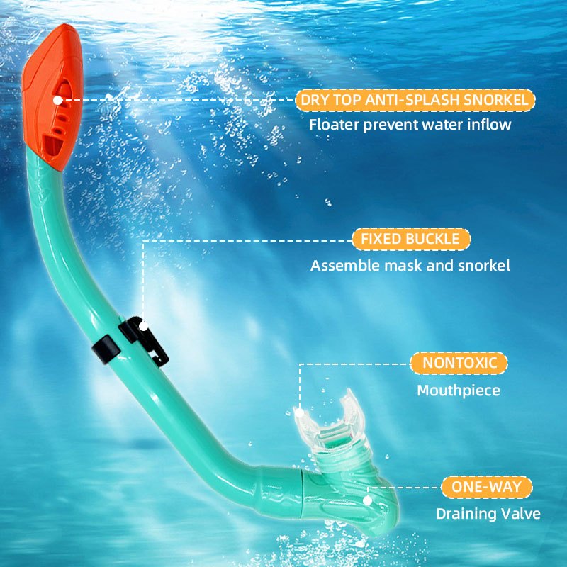 Speedy Diving Snorkel Full Dry Underwater Breathing Tube Snorkeling Gear Swimming Scuba Diving Kids