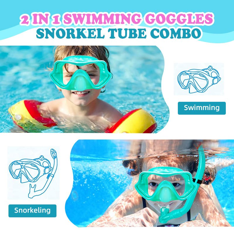 Speedy Snorkeling Set Diving Masks Snorkel Goggles Anti Fog&Leak Glasses Swimming Snorkel For Kids