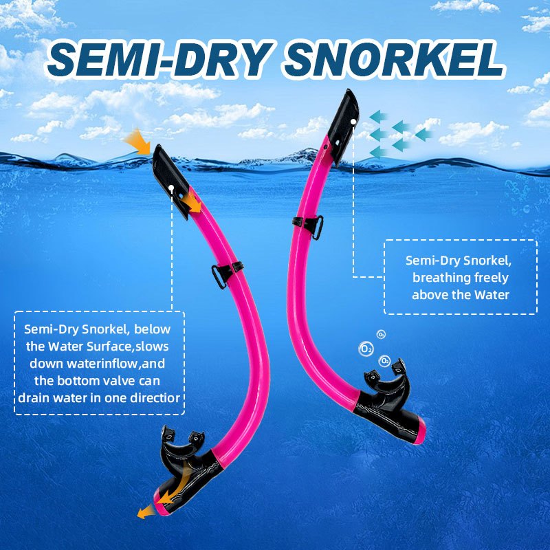 🔥🔥HOT SALE 49%OFF 🌈Speedy Semi-dry Snorkel &Wet Snorkel Diving Anti-choking Diving Gear Lightweight&Durable for Adults