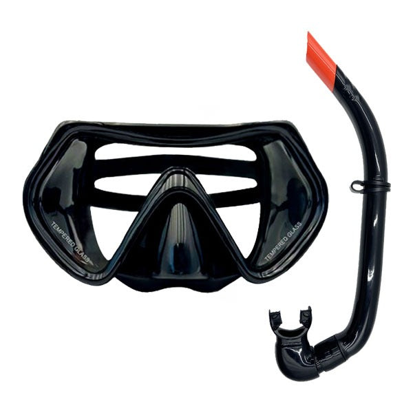 Speedy Adult Snorkeling Gear Set Anti Leak Diving Mask High Visibility Full Wet Breathing Tube