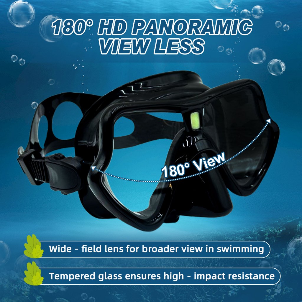 Speedy Snorkeling Goggles Adult diving mask Anti-fog Wide Field Tempered Glass Easy Snorkeling Mask