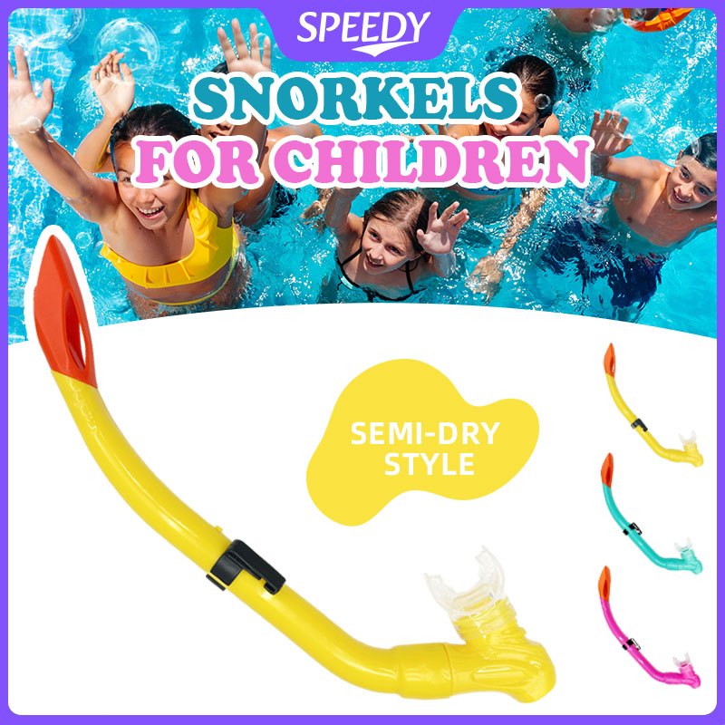 🏊Summer Hot Sale 49%OFF🌈 Speedy Snorkeling Breathing Tube Scuba Diving Under Water Swimming Breather Semi-dry Snorkel Outdoor