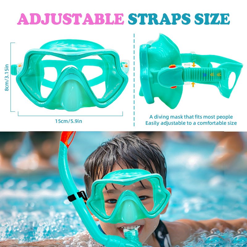 Speedy Snorkeling Set Diving Masks Snorkel Goggles Anti Fog&Leak Glasses Swimming Snorkel For Kids