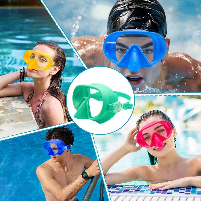 Speedy Diving Adult Swimming Goggles Anti Fog Scuba Diving Mask Snorkel Equipment Panoramic View